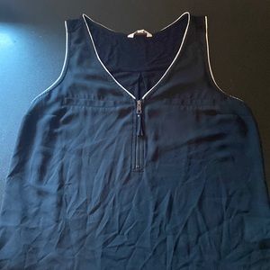 Quarter Zip Tank Top